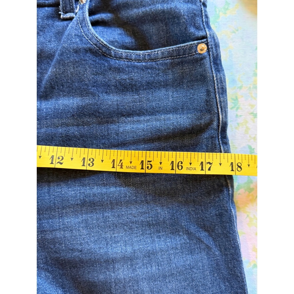 Le Jean | Column Jean Wide Leg Dark Wash Size 28/6 Classic Denim Indigo - Picture 14 of 16